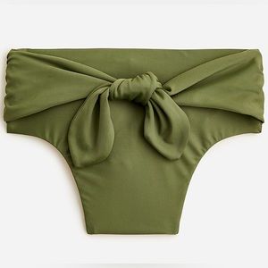 NWT Green JCrew Tie High Rise Bikini bottom size M